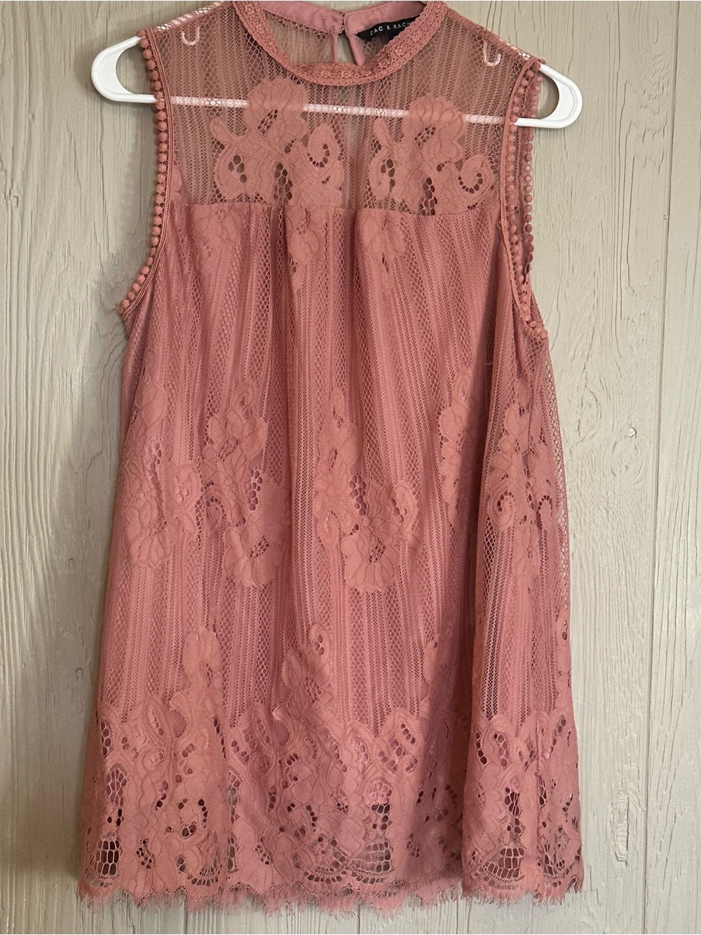 Zac and Rachel Women's Lace‎ Tank Top Blouse Size M